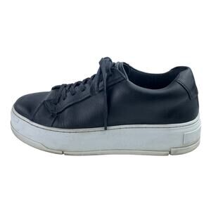 Vagabond Zoe Women's Black Leather Low Top Lace Up Platform Sneakers Shoes Sz 6